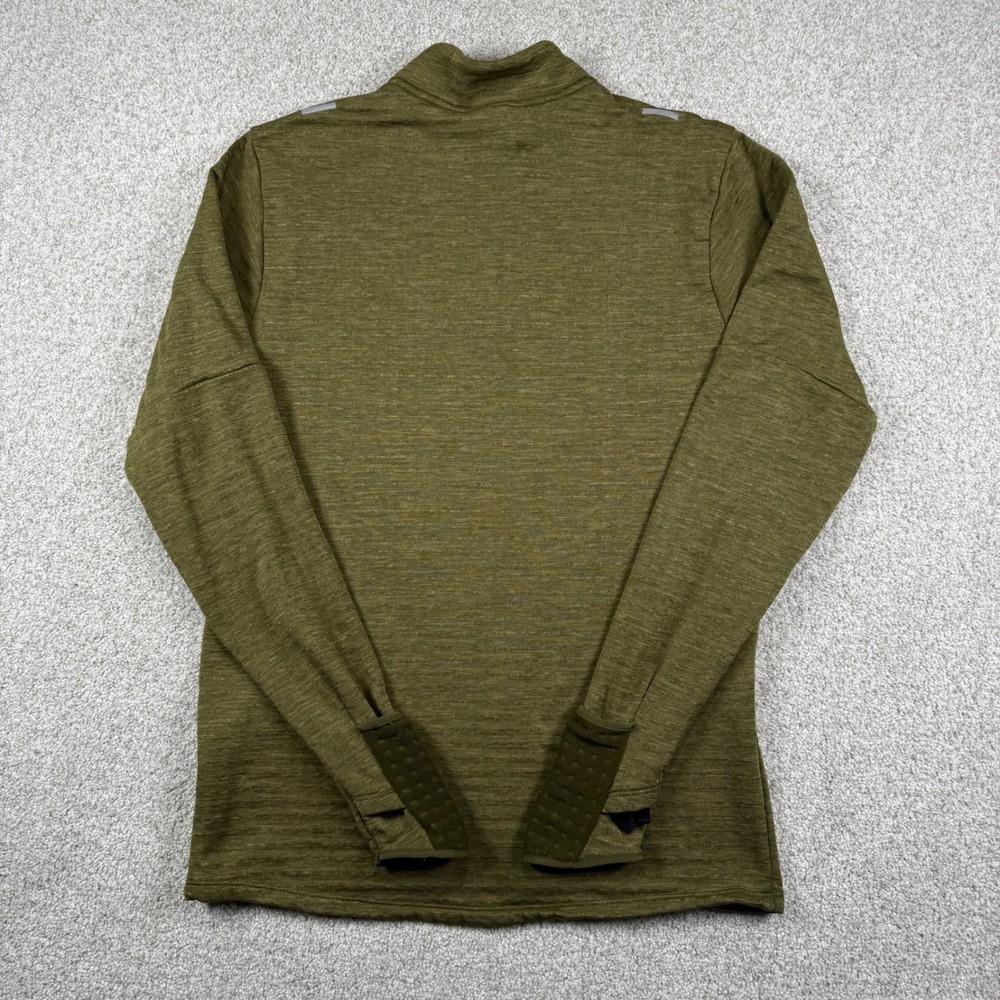 Nike Therma-FIT Running 1/4 Zip Mens Small Olive Green DD5662-326 Pullover - Picture 5 of 7